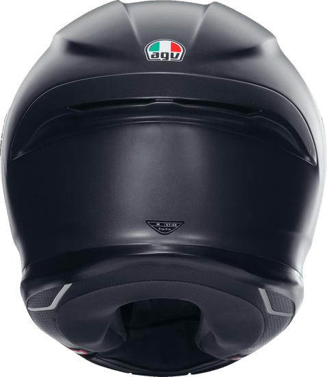 AGV-K6-S-Solid-Full-Face-Motorcycle-Helmet-matte-black-back-view
