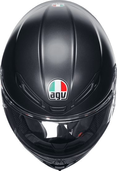 AGV-K6-S-Solid-Full-Face-Motorcycle-Helmet-matte-black-top-view