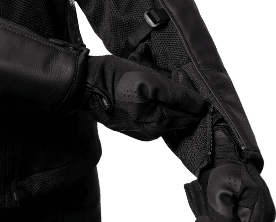 Icon-Mens-Mesh-AF-Leather-Motorcycle-Jacket-Black-Red-detail