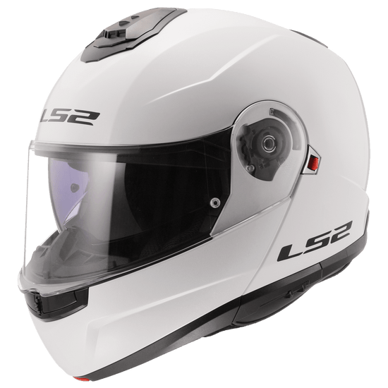 LS2-Strobe-II-Solid-Modular-Motorcycle-Helmet-SunShield-Gloss White-Main