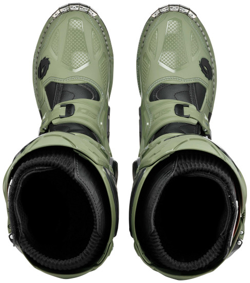 Sidi-Crossfire-3-TA-Off-Road-Motorcycle-Boots-army-top-view