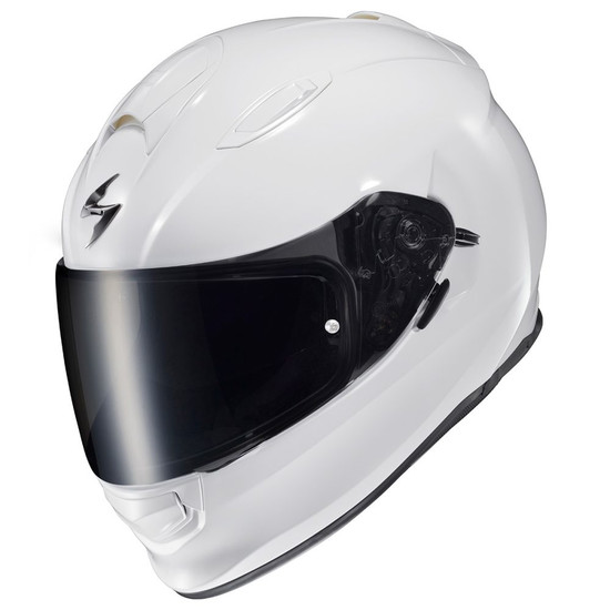 Scorpion-EXO-Ryzer-Solid-Full-Face-Motorcycle-Helmet-gloss-white-dark-smoke-shield