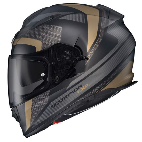Scorpion-EXO-Ryzer-Evolution-Full-Face-Motorcycle-Helmet-Gold-Dark-Smoke-Shield