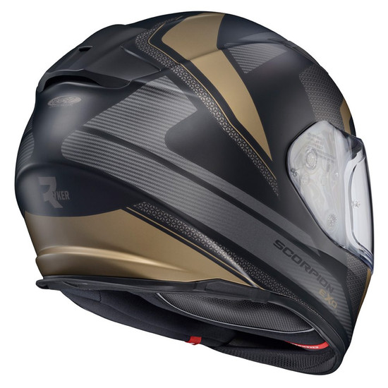 Scorpion-EXO-Ryzer-Evolution-Full-Face-Motorcycle-Helmet-Gold-back-view