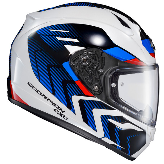 Scorpion-EXO-R320-Alchemy-Full-Face-Motorcycle-Helmet-white-blue-red-side-view