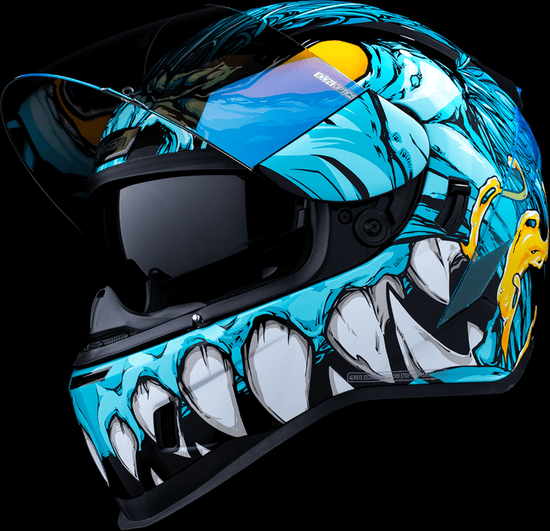 Icon-Airform-Mips-Manik'RR-Light-Blue-Full-Face-Motorcycle-Helmet-front-open-visor-view