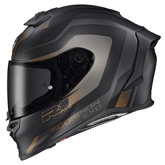 Scorpion-EXO-R1-Air-Hive-Full-Face-Motorcycle-Helmet- Black-Gold-main