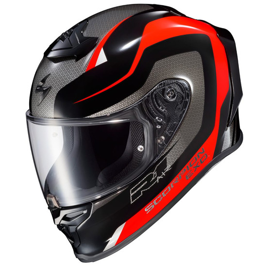 Scorpion-EXO-R1-Air-Hive-Full-Face-Motorcycle-Helmet-Black-Red-top-front-view