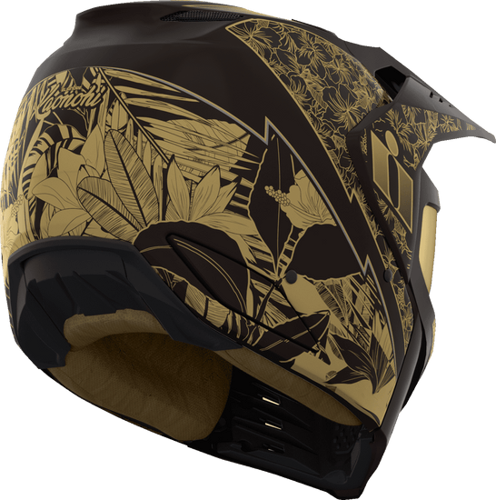 Icon-Elsinore-Kaonohi-Modular-Motorcycle-Helmet-Black-Gold-back-side-view