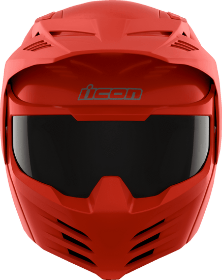 Icon-Elsinore-Monotype-Modular-Motorcycle-Helmet-Red-front-view