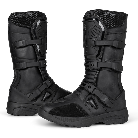 Tour-Master-Highlander-ADV-Motorcycle-Boots-black-side-angle