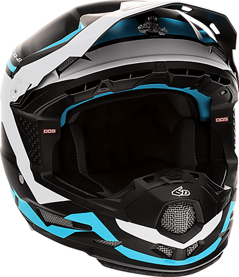 6D-Youth-ATR-2Y-Drive-MX-Offroad-Helmet-Cyan-front-side-view