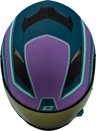 Gmax-FF-98-Aftershock-Purple-Blue-Full-Face-Motorcycle-Helmet-top-view
