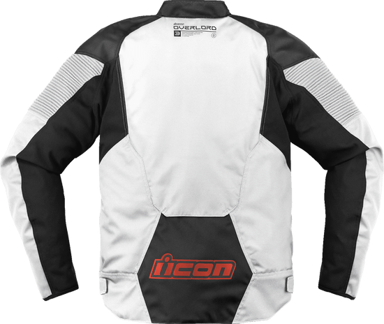 Icon-Mens-Overlord-3-CE-Textile-Motorcycle-Jacket-White-back-view