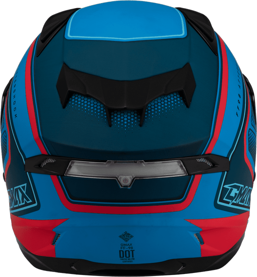 Gmax-FF-98-Aftershock-Matte-Blue-Red-Full-Face-Motorcycle-Helmet-back-view