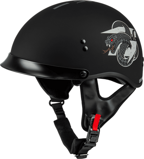 Gmax-HH-65-DRK1-Black-Grey-Half-Face-Motorcycle-Helmet-without-sunvisor