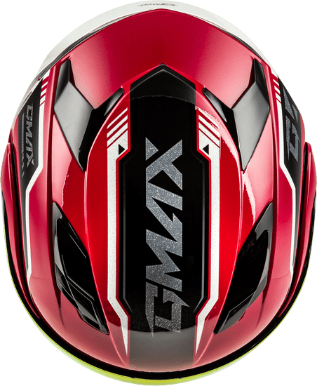 Gmax-MD-01-Volta-Red-Metallic-Modular-Motorcycle-Helmet-top-view