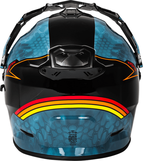 Fly-Racing-Trekker-Kryptek-Conceal-Slate-Black-Motorcycle-Helmet-back-view