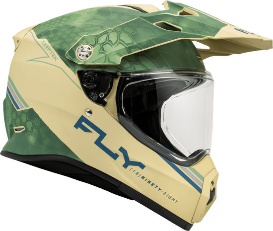 Fly-Racing-Trekker-Kryptek-Conceal-Matte-Tan-Sage-Motorcycle-Helmet-side-view