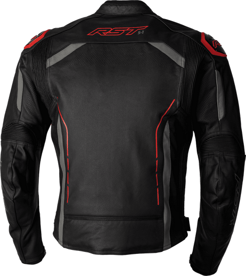 RST-S-1-CE-Men's-Motorcycle-Leather-Jacket-Black-Red-back-view