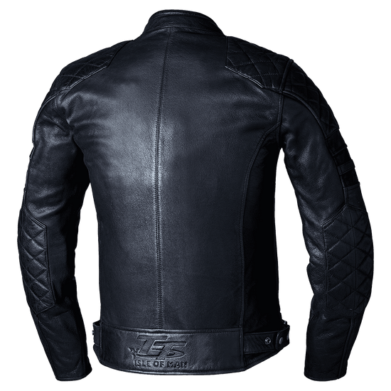 RST-IOM-TT-Hillberry-2-CE-Men's-Motorcycle-Leather-Jacket-Black-back-view