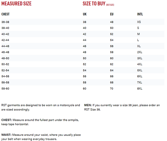 RST-S-1-Mesh-CE-Men's-Motorcycle-Leather-Jacket-size-chart