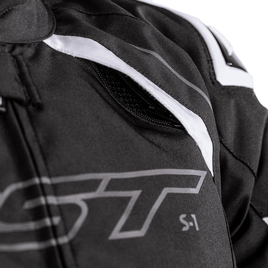 RST-S-1-CE-Men's-Motorcycle-Textile-Jacket-black-white-detail