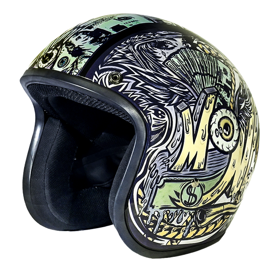 Daytona-Cruiser-Money-Open-Face-Motorcycle-Helmet-side-view