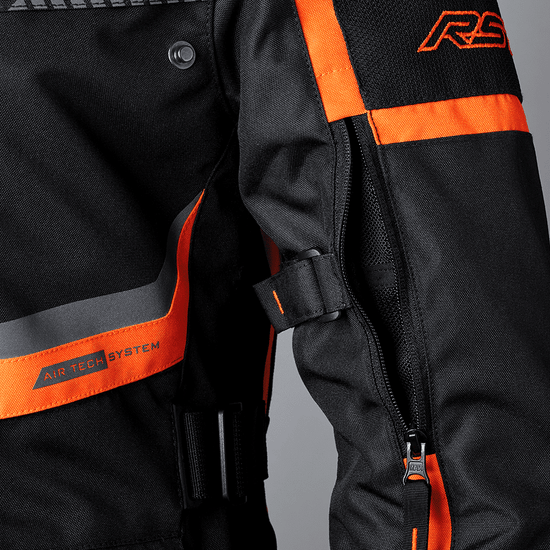 RST-Maverick-EVO-CE-men's-Motorcycle-Textile-Jacket-Black-Orange-detail