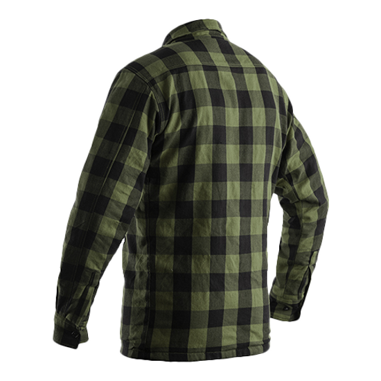 RST-Kevlar-Lumerjack-CE-Men's-Textile-Riding-Shirt-Green-back-view