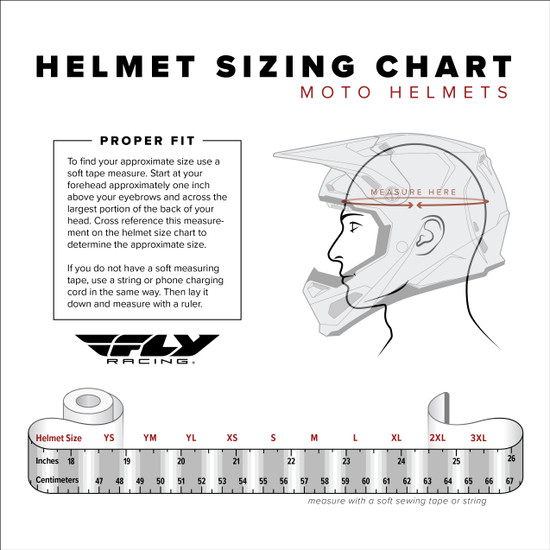 Fly-Racing-Kinetic-Solid-2025-Motorcycle-Helmet-size-chart