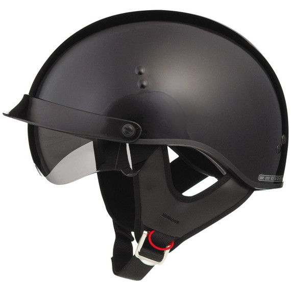 GMax GM65 Shorty Half Helmet - Black