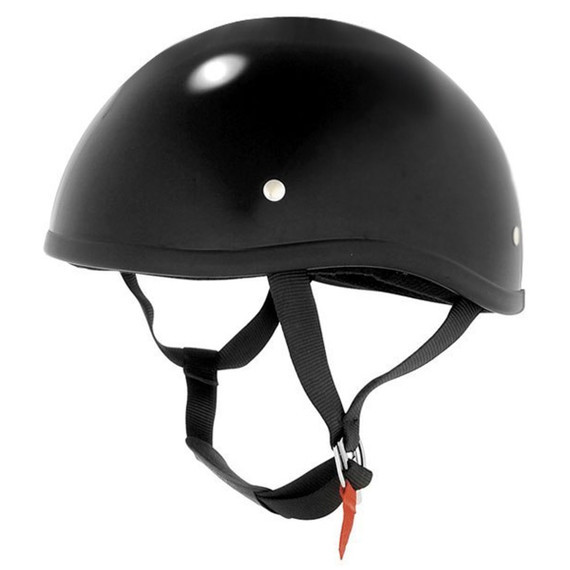 Skid Lid Black Half Helmet