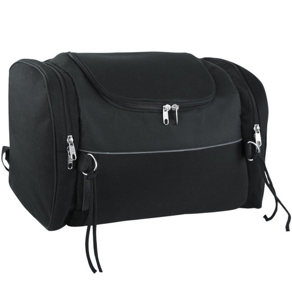 Vance VS381 Black Nylon Motorcycle Trunk Bag