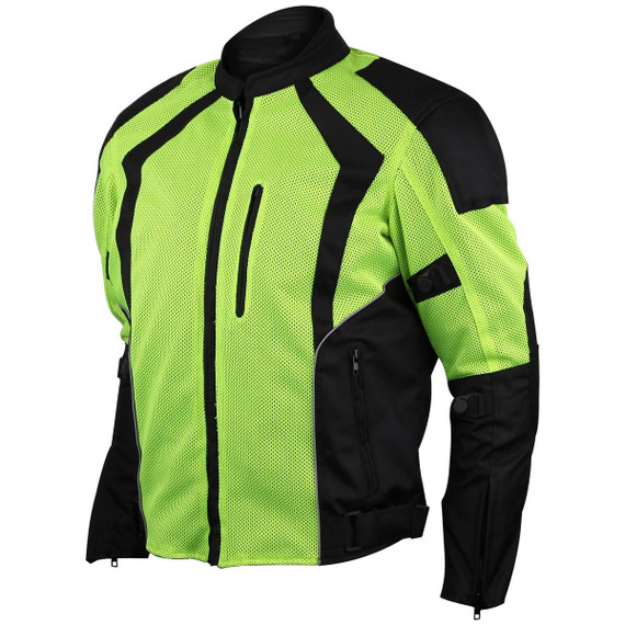 Advanced Vance VL1623HG Mens All Weather Season CE Armor Mesh Motorcycle Jacket - main