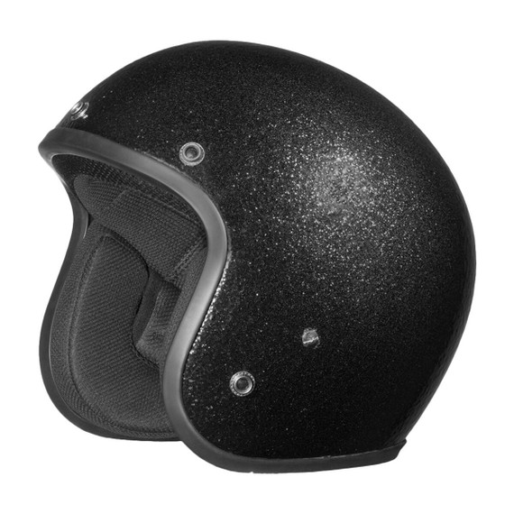 Daytona Cruiser Metal Flake Helmet - Black