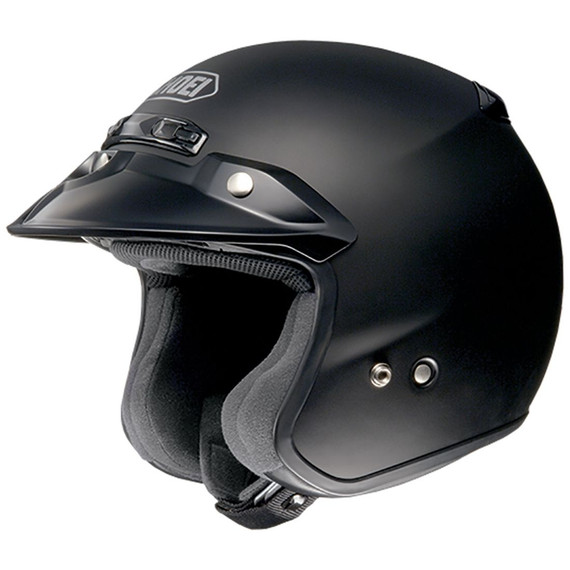 Shoei RJ-Platinum R Open Face Motorcycle Helmet - Matte Black