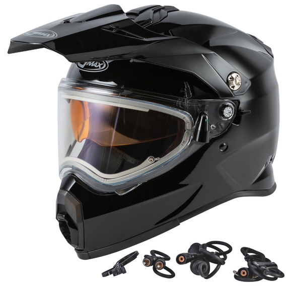 GMax AT-21S Adventure Snow Helmet With Electric Shield - Black