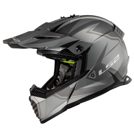 LS2 Gate Twoface Helmet - Black/Grey