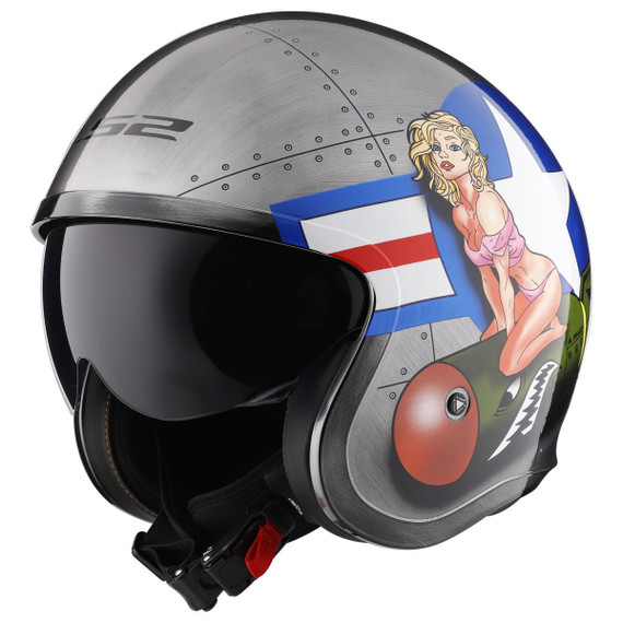 LS2 Spitfire Bomb Rider Helmet