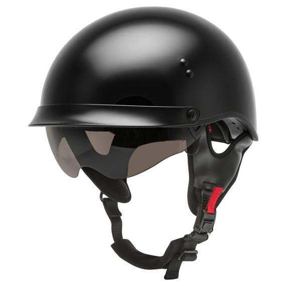 GMax HH 65 Full Dressed Half Helmet Black