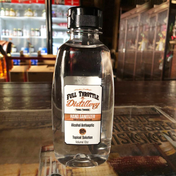 Full Throttle Distillery 80% Alcohol Antiseptic Liquid Hand Sanitizer - 12oz