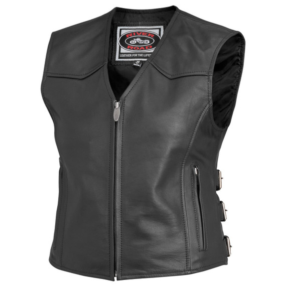 River Road Women's Plains Leather Vest