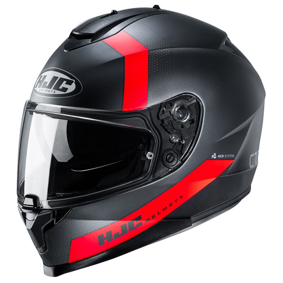 HJC C70 Eura Helmet - Black/Red