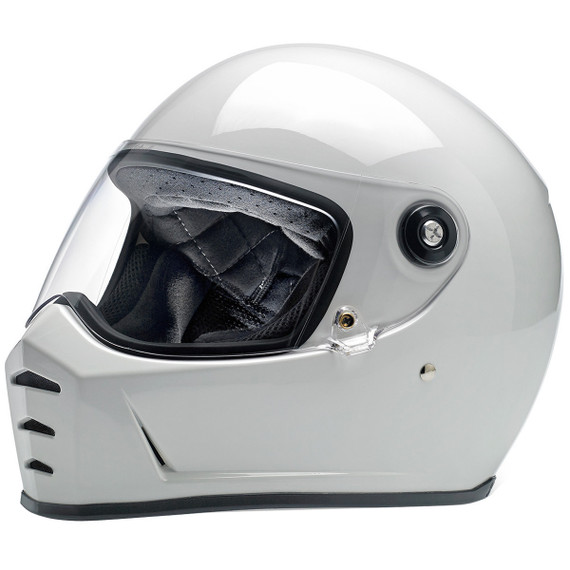 Biltwell Lane Splitter Gloss White Helmet