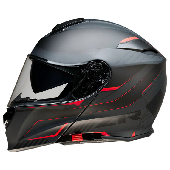 Z1R Solaris Scythe Modular Helmet - Black/Red