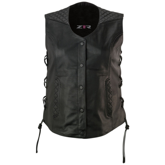Z1R Women's Gaucha Leather Vest