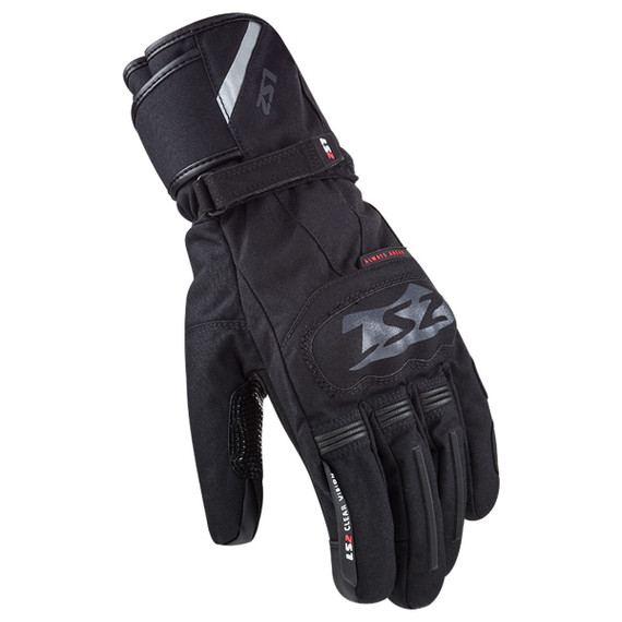 LS2 Snow Motorcycle Gloves-Black