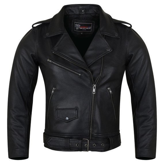 Vance Leather VL616 Ladies Premium Goatskin Classic Motorcycle Leather Jacket - main