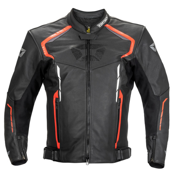 Cortech Speedway Chicane Leather Jacket - Red